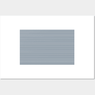 Thin Navy Stripes Posters and Art
